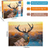1000 Piece Jigsaw Puzzle for Adults - Red Deer in Morning Sun