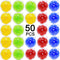 Yomwet 50 Pack 3D Puzzle Ball Brain Games Toy, Mini Puzzle Ball Games