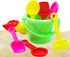 Playsets, 3.25" Set (24-Pack) The Dreidel Company Mini Beach Day Sand Bucket Play Box Includes, Pail, Shovel, Rake