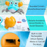 Plnmlls Toy,Tummy 6-12 12-18 36 Crawling Crab Baby Time Toys,with Music and LED Light,Built-in Rechargeable Battery