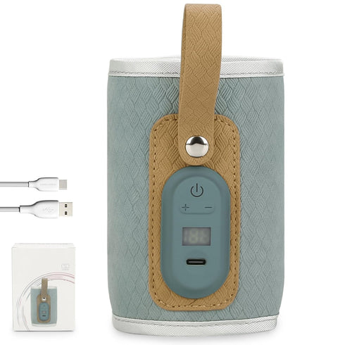 CNAFGBGG 7 Baby Bottle Warmer USB Heating Portable Mam Bottle Warmer Gear Adjustable Temperature Travel with Handle