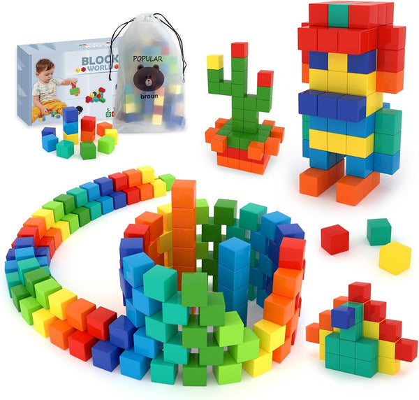 BananMelonBM 100 PCS Magnetic Building Blocks, for Toddlers Age 3-5, for Kids