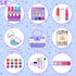 Hollyhi 58 Pcs Kids Makeup Kit for Girl - Real Washable Cosmetic Set with Mirror, Princess Toys, Play Make Up Birthday