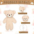 HyDren 40 Pcs Mini Bear Toy, 4.7 Inch Stuffed Tiny Bear Keychain, Soft Plush Bear Doll for Kids DIY Party Favor