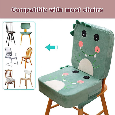 KOGITI Toddler Booster Seat for Dining Double Straps Washable Portable Thick Chair Increasing Cushion for Baby Kids