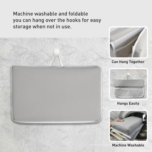 Elbow Set- Set,Quick Comfortable Bath Kneeler and Rest Pad Thick Non-Slip Memory Foam Bath Mat Dry Baby Bathtub Cushion