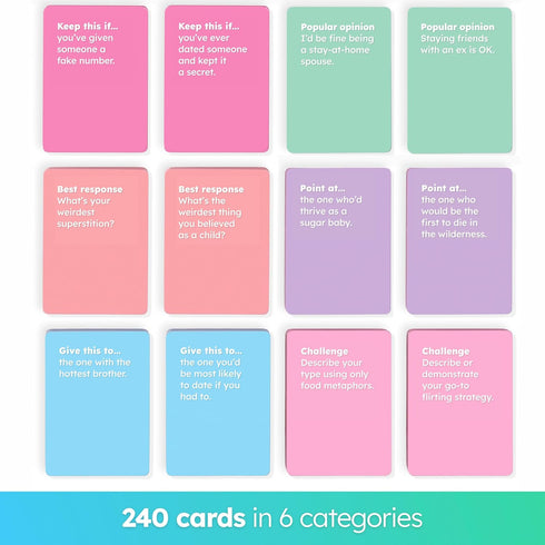 240 17+ Its Girl Time - Girls Night Card Game for Bachelorette, Galentines or Ladies Night - Sweet & Sassy Questions