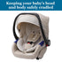 Beige Infant Car Seat Insert - Head and Body Support Pillow