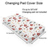 Watercolor Farm Animals Changing Pad Cover Retro Barn Chicken Pig Hen Duck Windmill Tractor Diaper Change Table Cover Sheets for Boys Girls Soft Stretchy Fitted Changing Mat Sheets 32''x16''