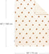 30''X40'' 75X100cm CREVENT Organic Muslin Cotton Baby Blanket for Newborns, Soft Mink Backing, Essential for Baby