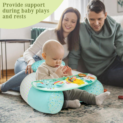 3-36 Upgraded Blublu Park Wider U-Shape Inflatable Sit Me Up Floor Seat for Baby Months, Travel Portable Baby Chair