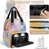 Shoblo Backpack Color Tie Dye Diaper Bag for Travel, Waterproof Diaper Bag with Insulated Bottle Pockets & USB Port