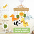 12 Animals Baby Crib Mobile - Safari Baby Mobile for Crib with Lullabies for Boys & Girls, Nursery Mobiles, Fits