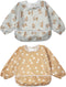 Little Dimsum Baby Bib with Pocket Waterproof Toddler Bibs Infant Feeding Bibs