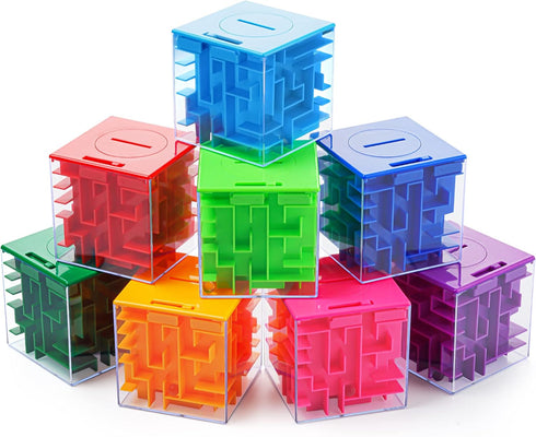 ZPISF 8 Pack Money Maze Puzzle Box for Cash Gift, Perfect Puzzle Money