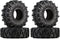 INJORA 1.0 Kraken Claw Crawler Mud Terrain Tires, 4PCS for SCX24 Bronco Gladiator C10 JLU Deadbolt B17 Axial 1/24 1/18
