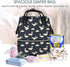 DXITROMI Backpack Mommy Backpack, Baby Doll Diaper Bag - White Cute Goose Print Bag, Tactical Infant Baby Fashion