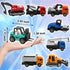 Tunmiok 8-in-1 Set, 3 4 5 Mini Die Cast Alloy Construction Vehicle Pull Back Toy Cars for Year Old Boys Girls, Outdoor