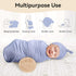 BubblePanda Set 47 47 Inch Rayon Made from Bamboo Newborn Swaddle Blanket with Matching Beanie, Super Soft Stretchy