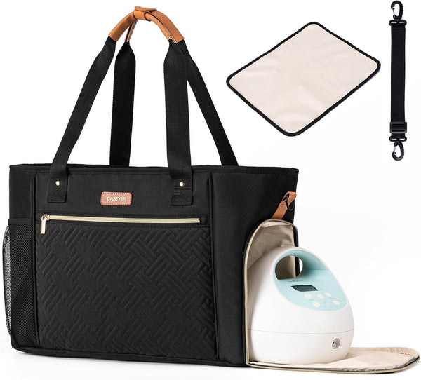 Breast Pump Bag Compatible with Spectra S1 and S2, Diaper Tote Bag