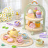 Set Set 2 3 4 5 6 3-6 Lonico Wooden Tea Party for Little Girls Toddler Tea with Cupcake Stand & Food Dessert, Play