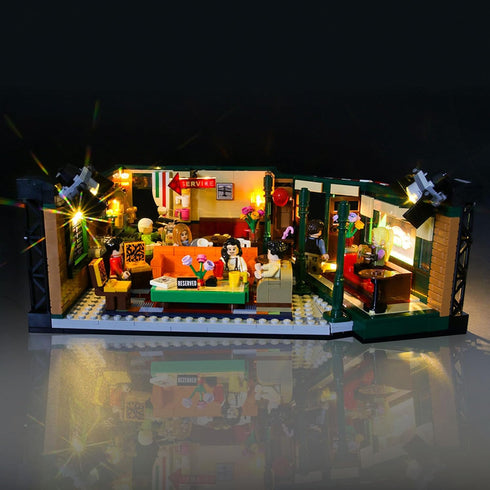 LED Light Kit for Lego Central Perk 21319 Set - Compatible with Lego 21319 Building Blocks Model (Set Not Included)