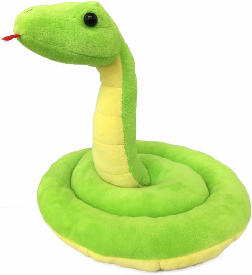 Ice King Bear Plush Toy - Lifelike Green Snake Stuffed Animal (Standing)