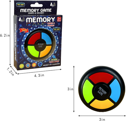Light Up Memory Game, Handheld Electronic Toys with Lights and Sounds, Classic Board Games Quiz Game