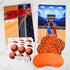 PLULON Basketball Party Game, Pin The Basketball on The Hoop with Stickers for Kids Birthday Party