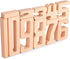Lasoba 1-10, 10 3 Wooden Number Building Blocks, Large Digit Blocks Pcs Math Blocks Number Toys for Kids, Educational