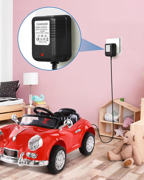 Universal 6V Bumper Car Charger - Charger for Kidzone Bumper Car and Kids Ride On Car Toys