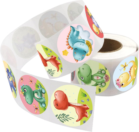 Baby Dinosaur Stickers for Kids, 500PCS Baby Shower Decorations, Classroom Reward, Birthday Party Supplies