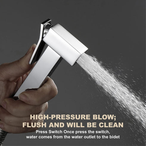 MUOBSBJRX HandheldSprayer for Toilet Brass Baby Cloth Diaper Sprayer Portable Hand Held ToiletSprayer Head