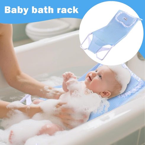 Tanxier 0-6 Baby Bath Seat Support Net Baby Bathtub Mesh Cushion Comfortable Breathable Shower Bathing Mat Shower Pad