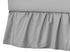 American Baby Company Ultra Soft Microfiber Ruffled Mini-Crib Skirt, Grey, for Boys and Girls