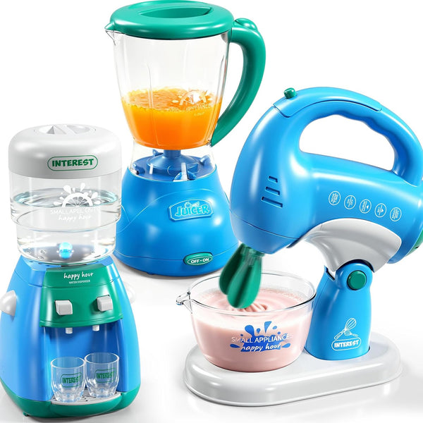 Toy Kitchen Accessories, Kitchen Appliances Play Cooking Set Toys for Kids Ages