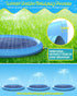 Raxurt Dog Splash Pad, 87in Anti-Slip Pool for Dogs and Kids, Durable Bath Pool Pet Summer Outdoor Water Toys, Blue