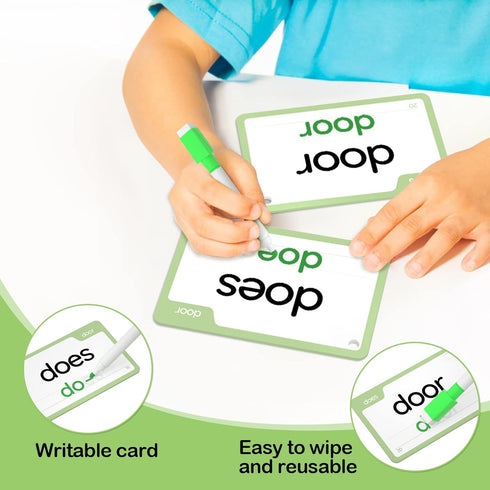 WJPC 58 116PCS 4,5,6 Cards, High Frequency Sight Words Flash Cards (Kindergarten), Phonics Learning Cards for Kids Ages