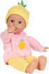 ADORA 11" Soft Cuddly Baby Doll - Blue Eyes, Blonde Hair, Bottle, Beanie, Pink/Yellow - Amazon Exclusive
