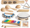 MUSICUBE Musical Instrument Set for Toddler Baby Kid Wooden Percussion Instrument Musical