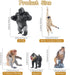 15PCS Set Toymany Monkey Primates Figurines, Plastic Jungle Animals Included Tree Monkey Ape Tree Chimpanzee Gorilla