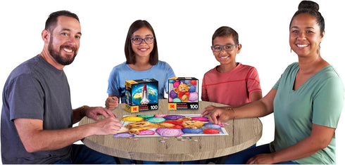 RoseArt - Kodak Premium - Cuddly Yarn Box - 100 Piece Jigsaw Puzzle for Kids and Adults