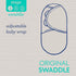 100% 0-3 3-Pack SwaddleMe by Ingenuity Original Swaddle, Cotton, Improves Sleep & Calms Startle Reflex, Months