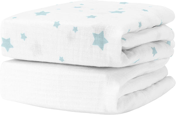 Newton Baby Fitted Crib Sheet (2-Pack) - Ultra Breathable and Soft, Organic