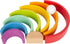 Wooden Rainbow Building Blocks with Ball (Large) by Small Foot, Educational Game for Toddlers