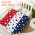YeeJu Patriotic Throw Blanket for Baby, 4th of July Memorial Day Soft Fleece Blanket, Red White Blue Star, 30x40