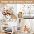 61.4 Inch 100% Floor-Standing Crib Mobile Arm - Wooden Mobile Arm for Crib - Movable Baby Mobile Hanger with Strong