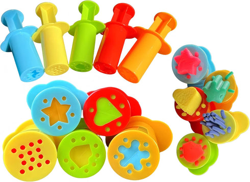 MAGIKON 5-Piece Dough & Clay Tool Set - Dough Extruders for Home, Classroom