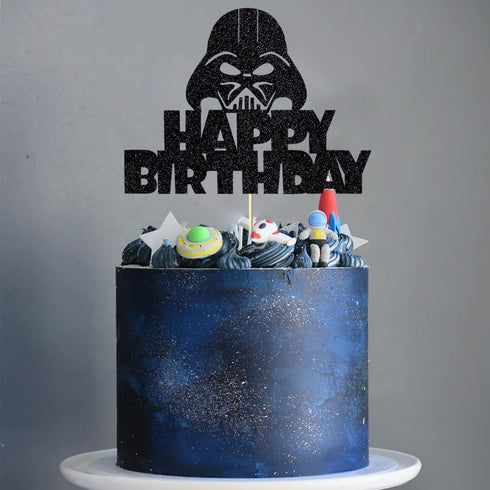 Anxdh Alien War Cake Topper Decoration for Children Birthday Party, Alien War Theme