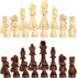 AMEROUS Wooden Chess Pieces Only, Tournament Staunton Wood Chessmen with 3.5 inches King